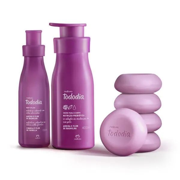Kit todo dia baunilha e flor de pera natura (3 produtos) - Foto 2