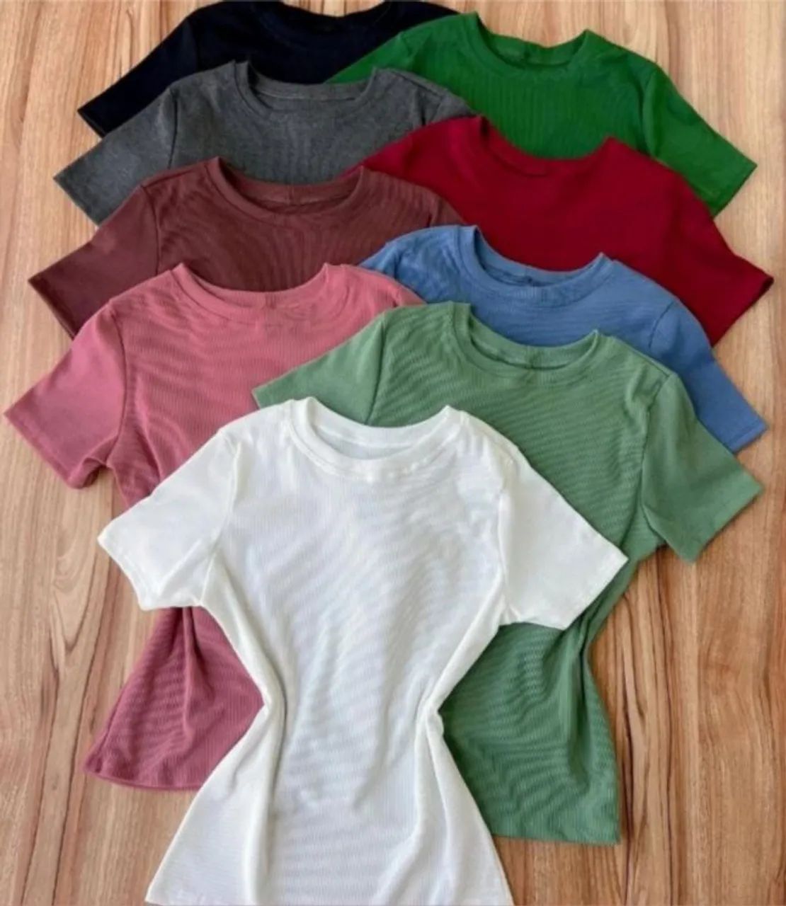 VENDE-SE CAMISETAS E REGATAS RIBANA COM ELASTANO VESTE ATÉ 48 PEÇAS  - Foto 2