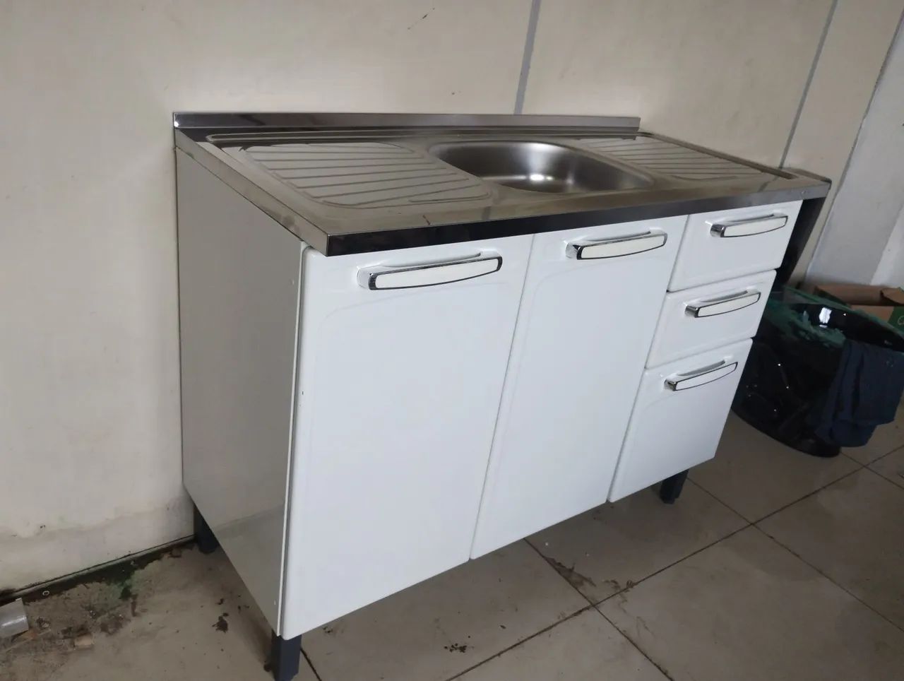 Balcão Bertolini 1,20x0,54 Branco Novo - Foto 4