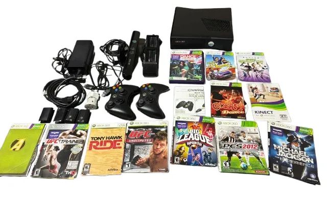 Xbox 360 1439 Desbloqueado + 2 controles + Kinect