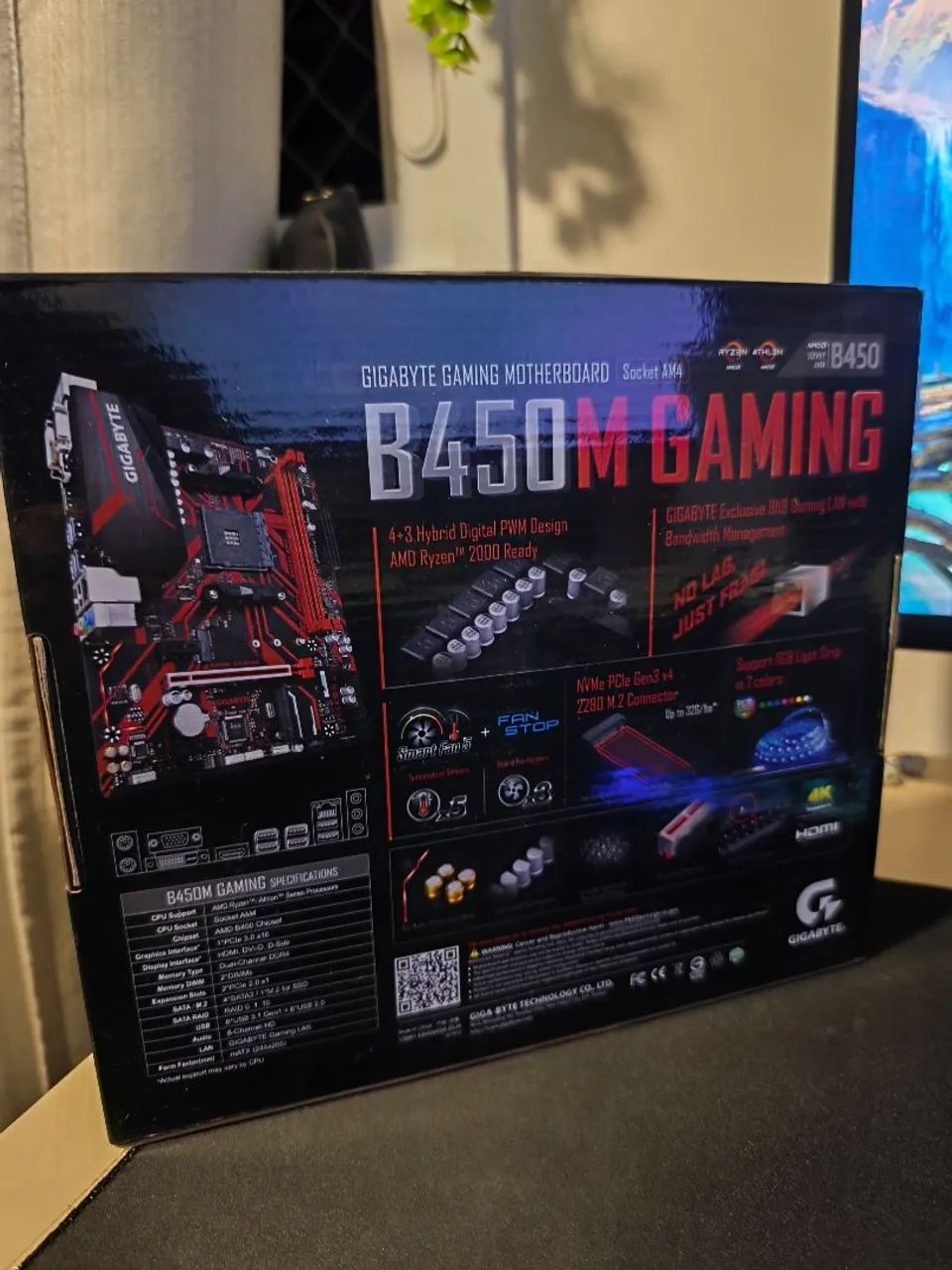 Placa-Mãe Gigabyte B450M Gaming  - Foto 3