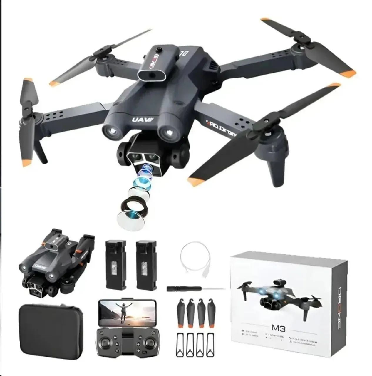 DLI DRONE M3 QUADCOPTER DOBRÁVEL