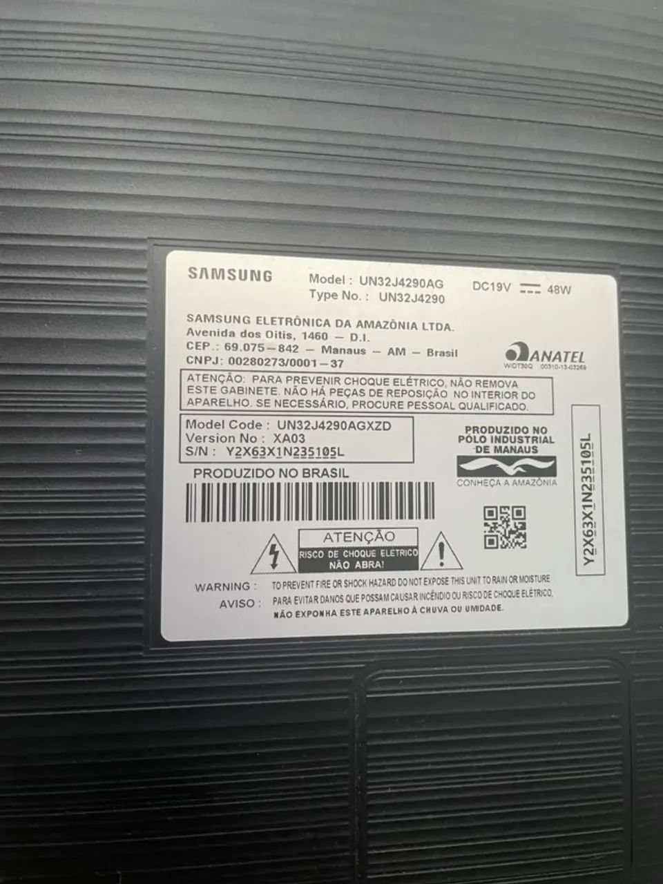 Smart TV LED de 32 polegadas com tela quebrada - Foto 4