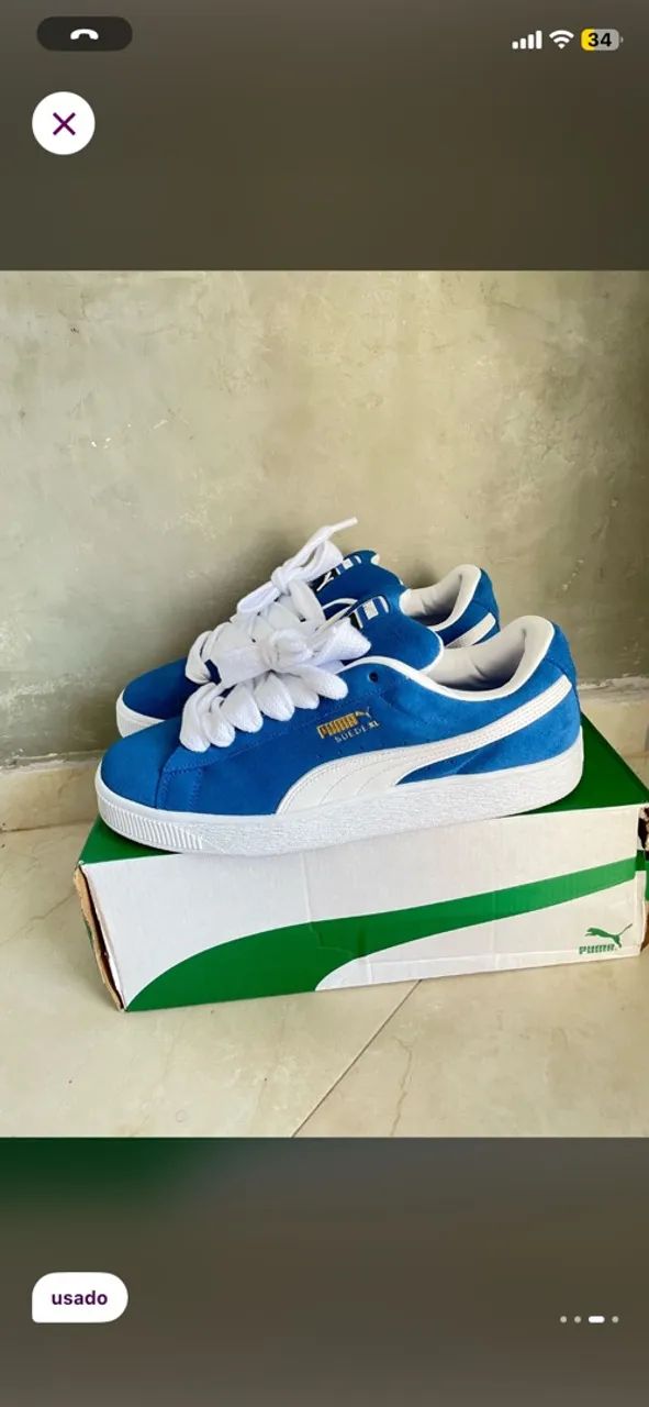 Tênis Puma Suede XL Blue - Foto 3
