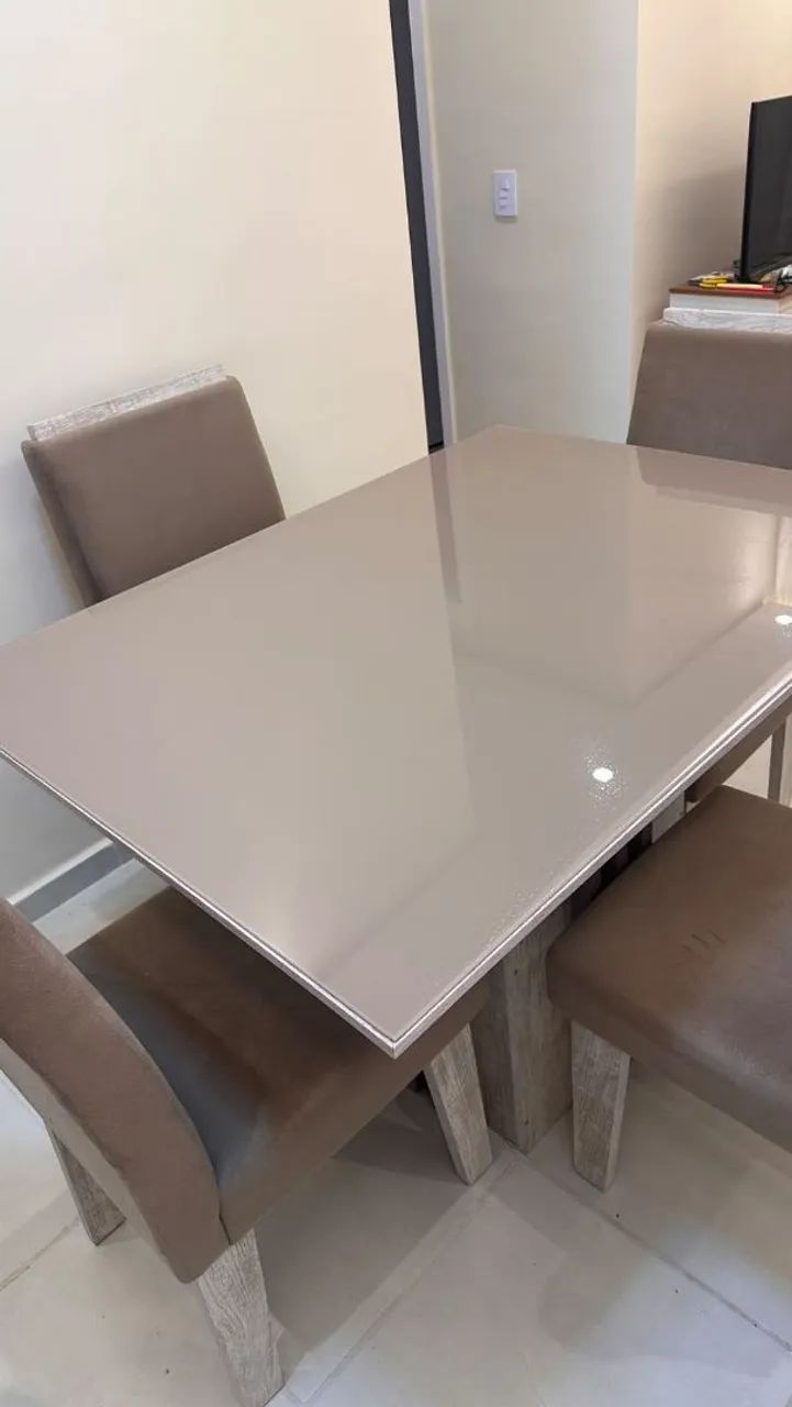 Mesa de jantar  de vidro  - Foto 2
