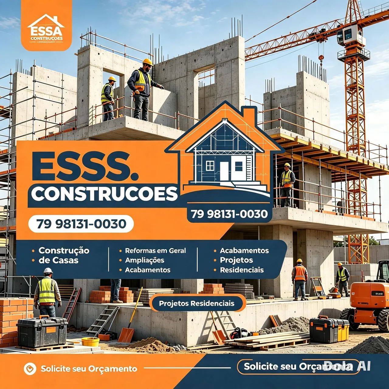 Pedreiro e mestre de obras