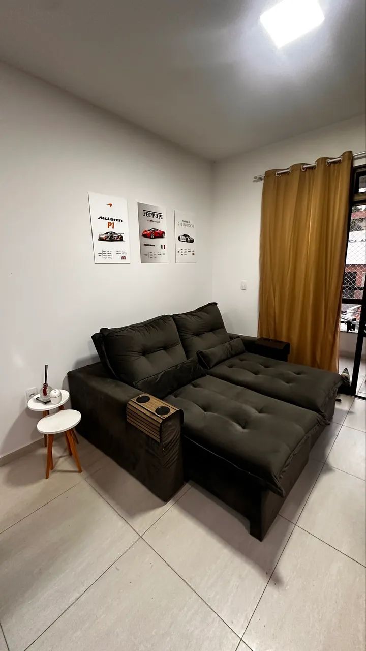 Sofá retrátil e reclinável 4 lugares