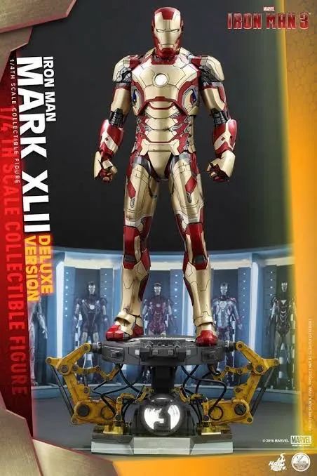 Iron Man Mark 42 Deluxe - Hot Toys 1/4 - Hobbies e coleções