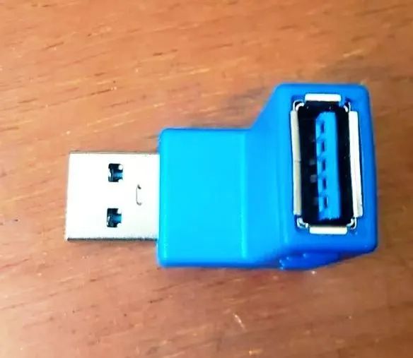 Adaptador Usb 3.0 90 Graus Macho e Femea - Foto 4