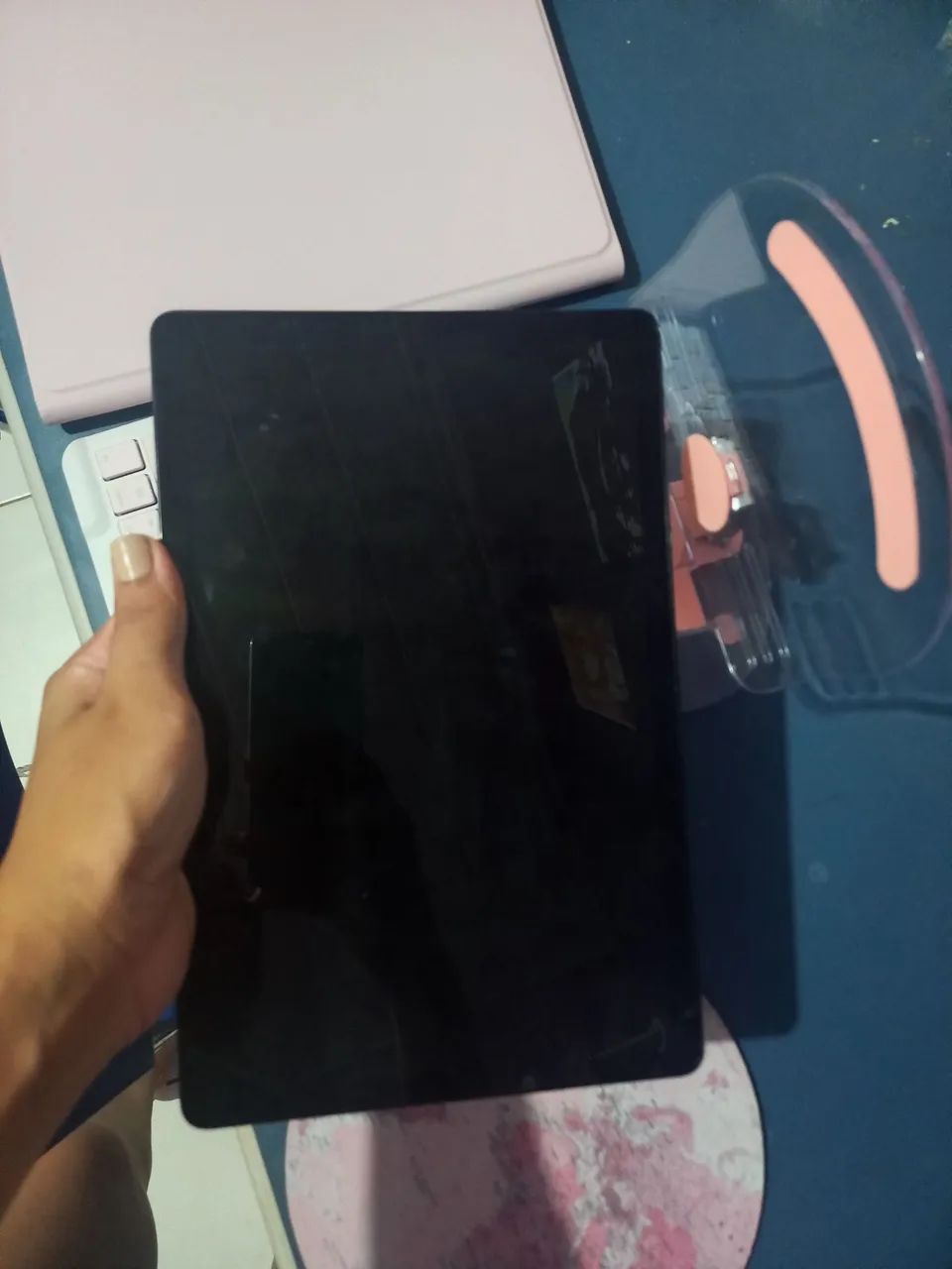 TABLET SAMSUNG A9 PLUS COM (CAPINHA TECLADO E MOUSE ) - Foto 4