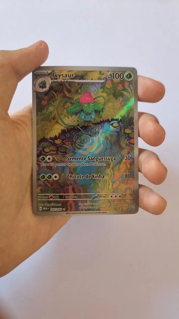 Carta Pokémon Ivysaur 167/165 - Original