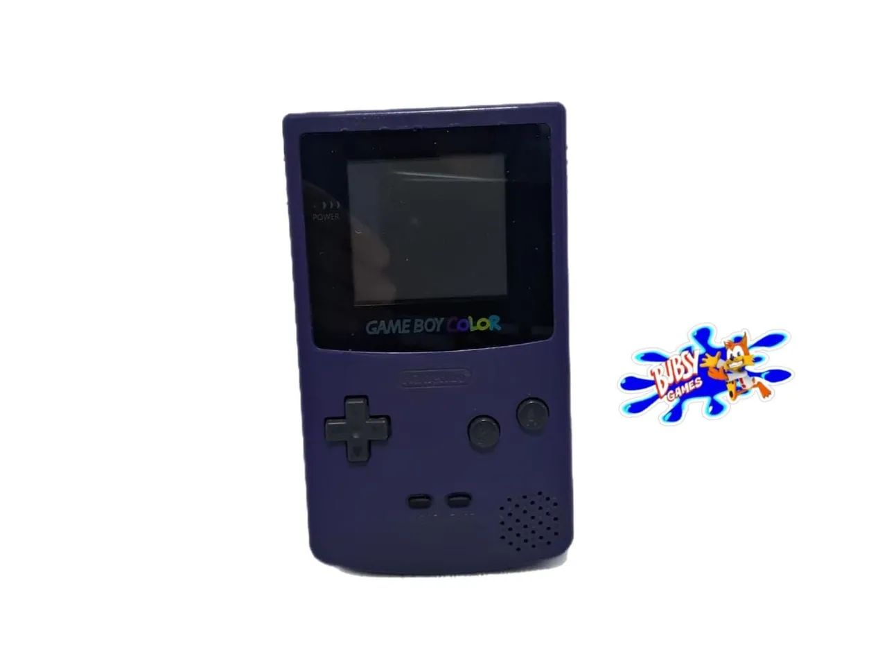 Game Boy Color roxo funcionando perfeitamente +jogo