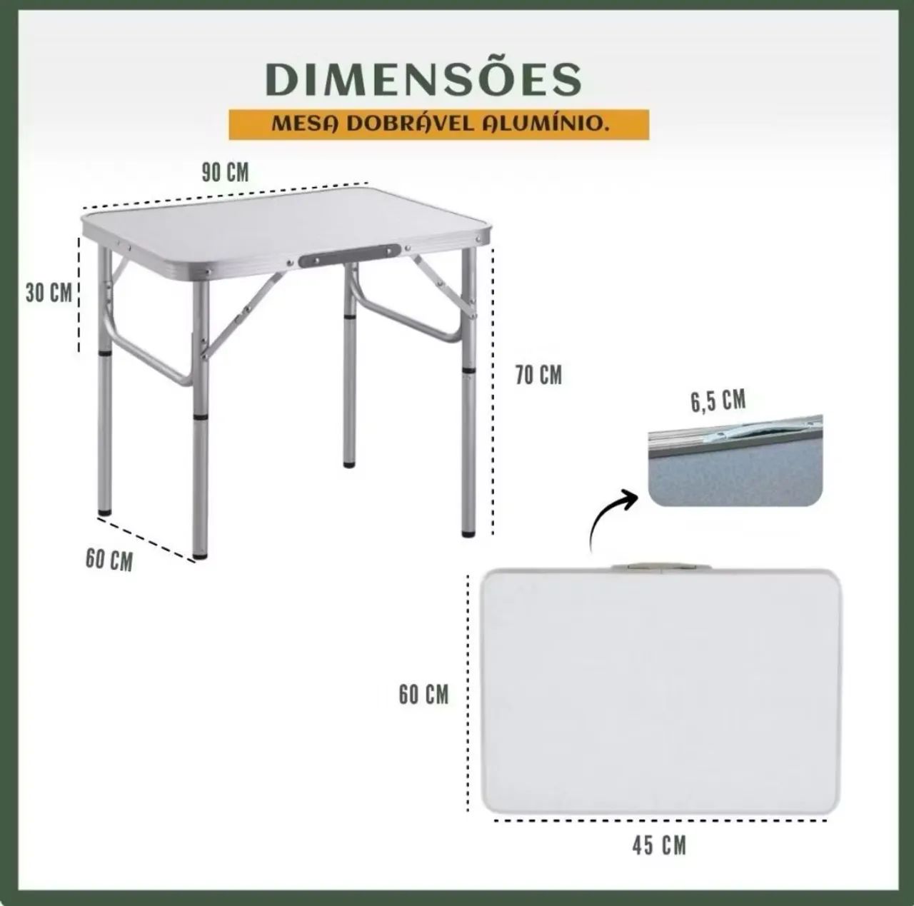 Mesa dobrável  - Foto 2