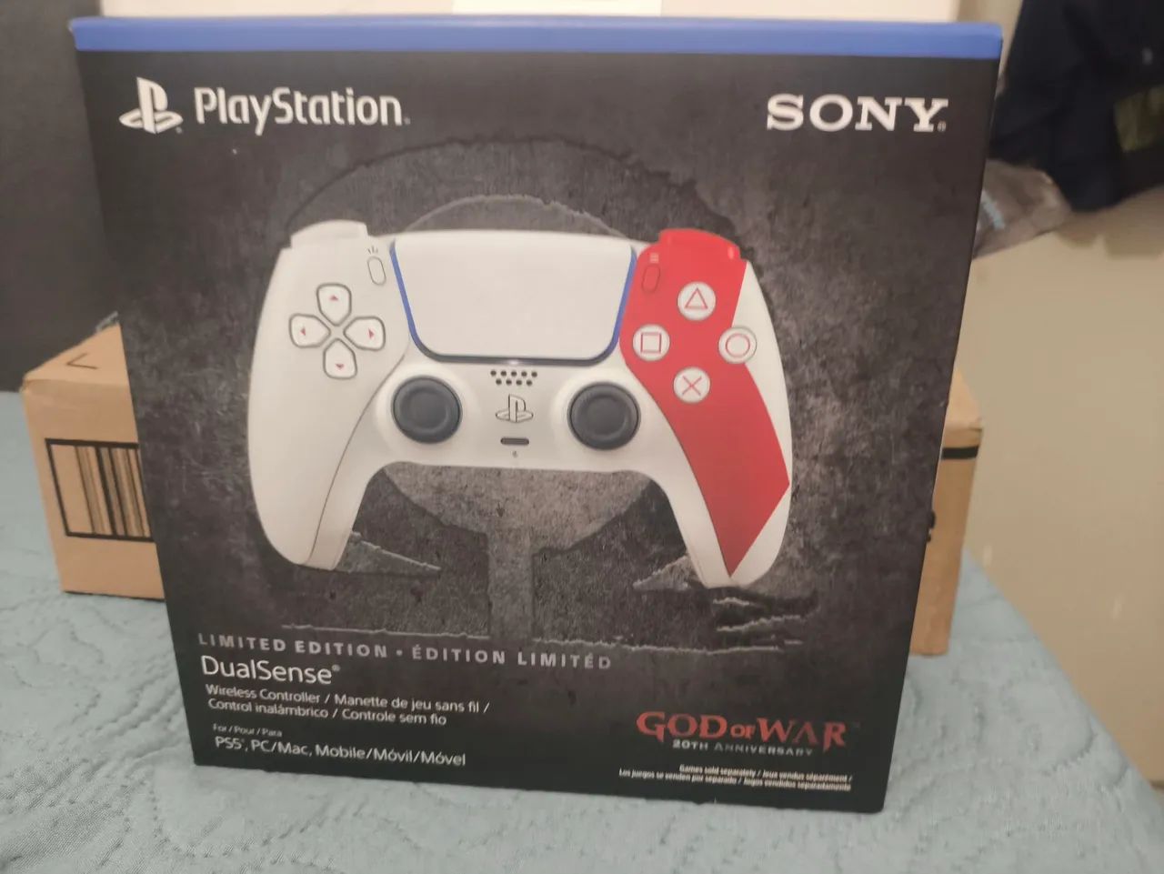 Controle Ps5 Dualsense Edição Limitada 20 anos God Of War - Novo e lacrado