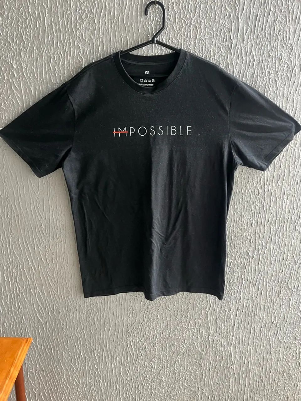 Camiseta g1 preta. Semi nova  - Foto 3