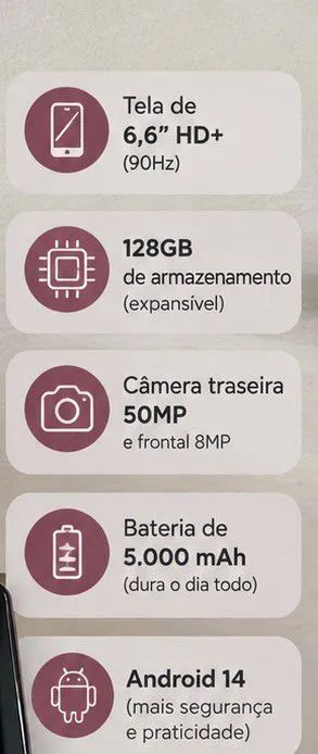 Motorola G24 apenas 3 meses de uso - Foto 2