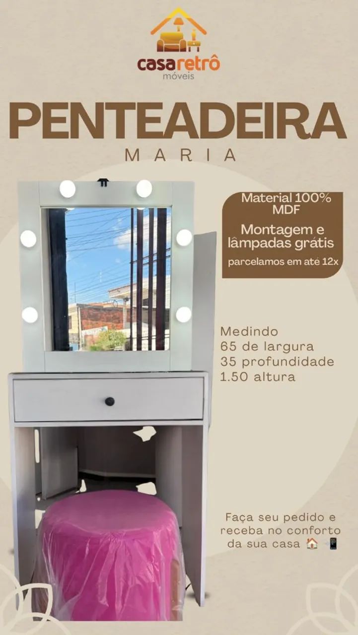 Penteadeira a partir de 450$