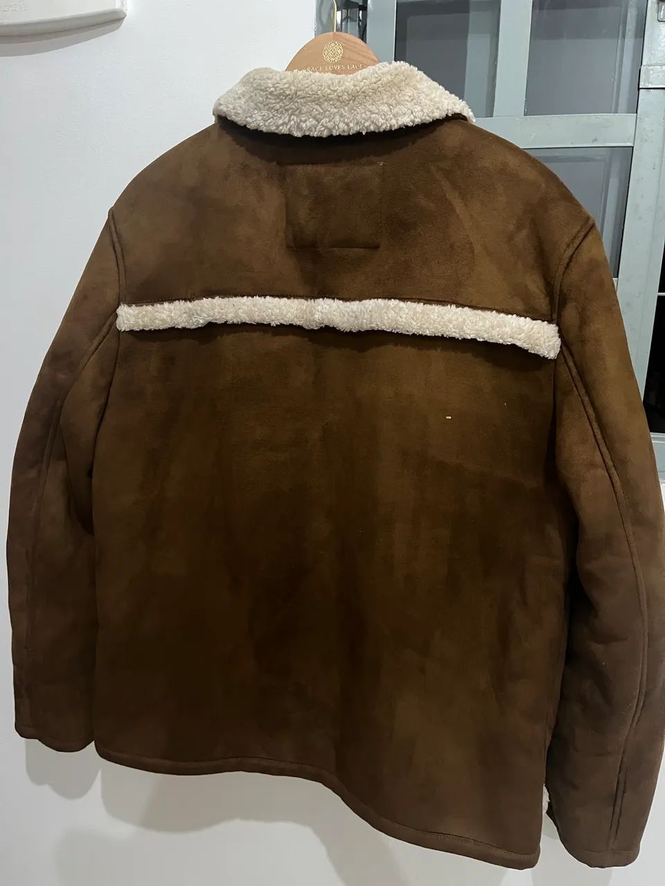 jaqueta levis faux shearling rancher - Foto 3