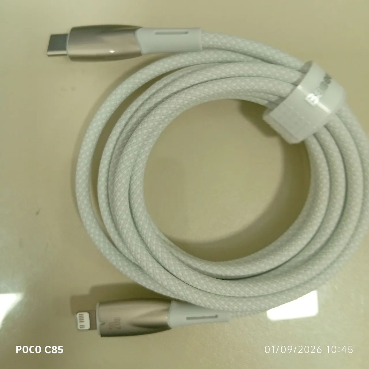 Cabo USB-C trançado Baseus para iPhone  - Foto 2