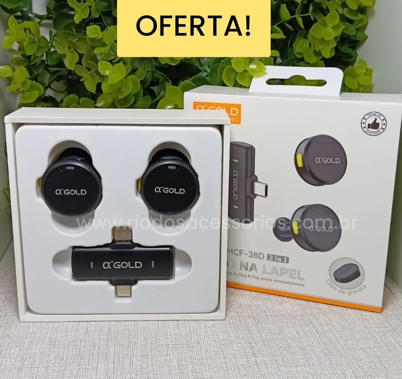 Microfone para TikTok - 2 em 1 - ENTREGA GRÁTIS 