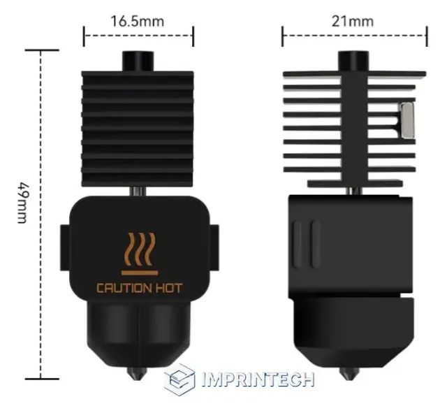 Hotend De Aço Endurecido 0.4mm Bambu Lab A1/a1 Mini - Foto 3