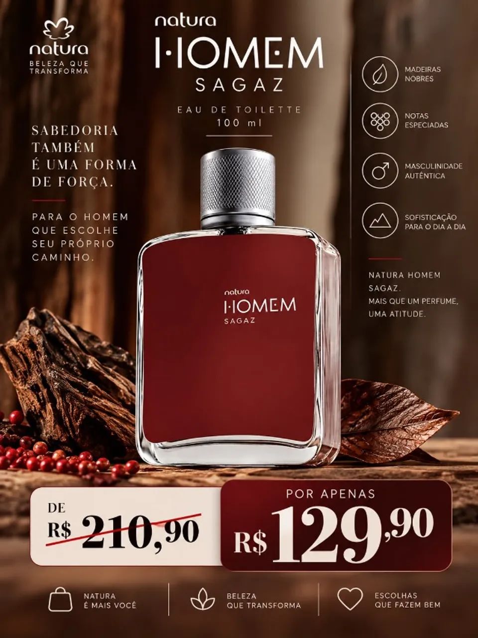 Deo Parfum Homem Sagaz 100 ml
