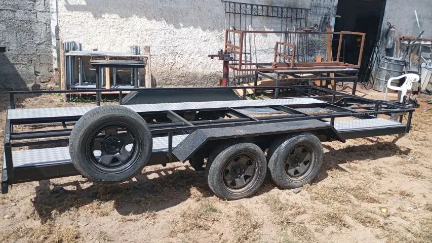 CARRETINHA REBOQUE PARA VEICULO 2 EIXOS - Foto 6