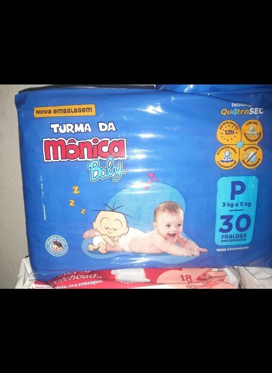 Kits de fraldas Huggies e Mônica  - Foto 2