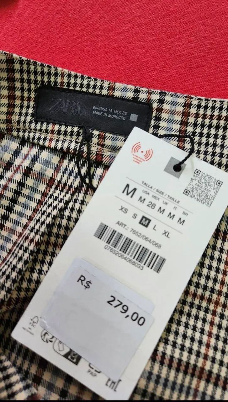 Calça Xadrez Zara - Foto 3