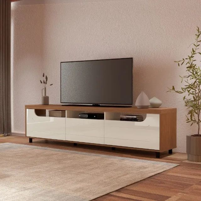 Rack para TV 86 Polegadas | 2 Metros | Tampo 50mm | Entrega Rápida