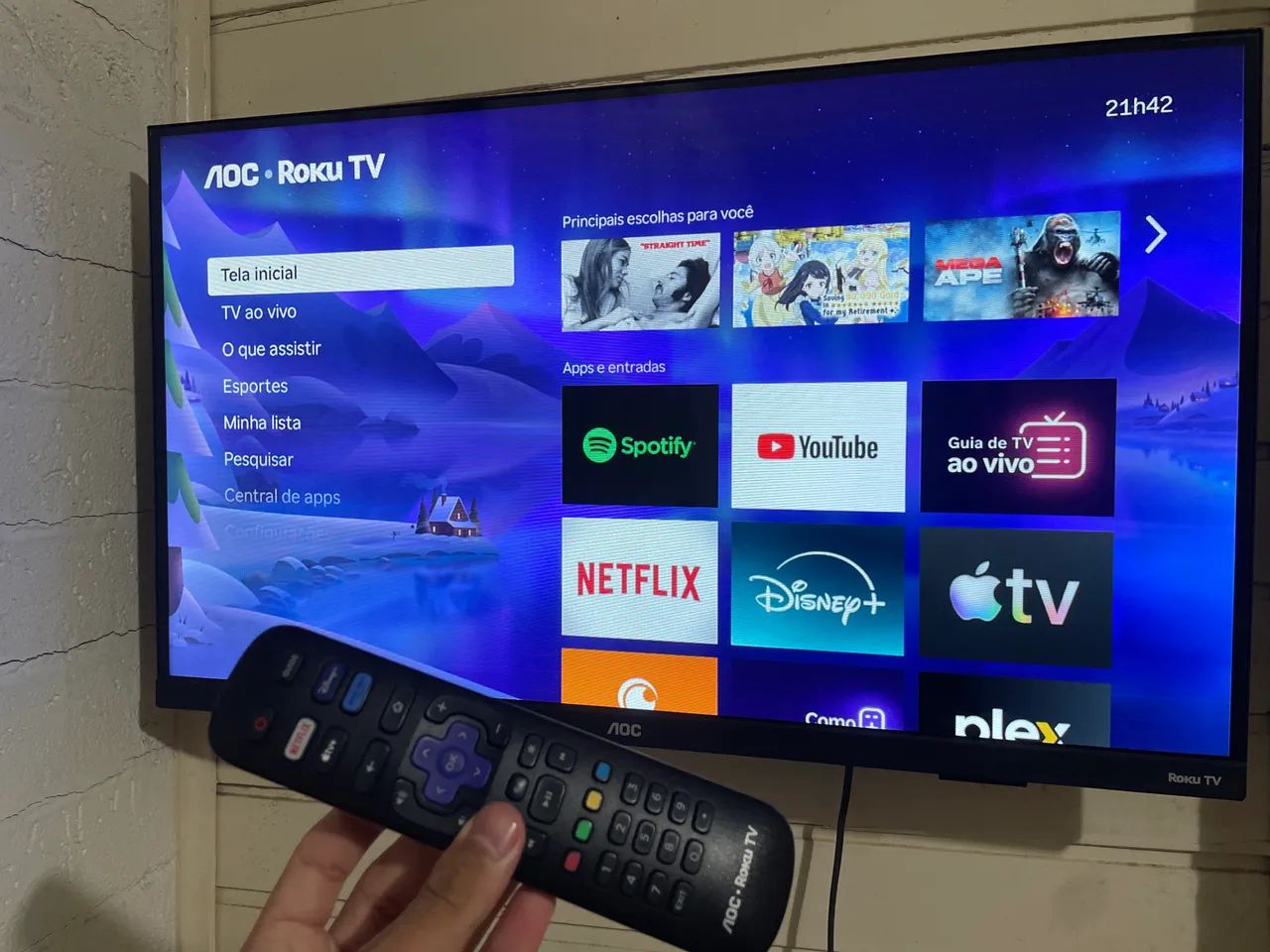 Tv smart 32? nova com controle - Foto 3