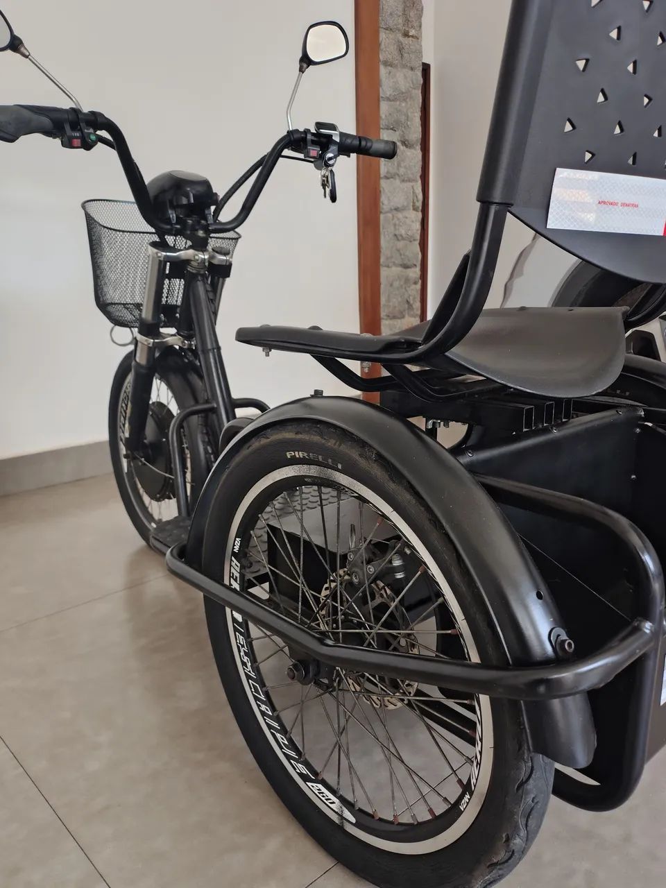 Triciclo elétrico Duos - bateria nova - Foto 5