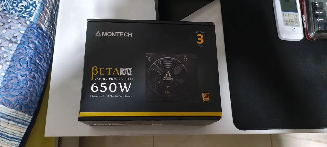 Fonte montech beta 650W Bronze pfc ativo 