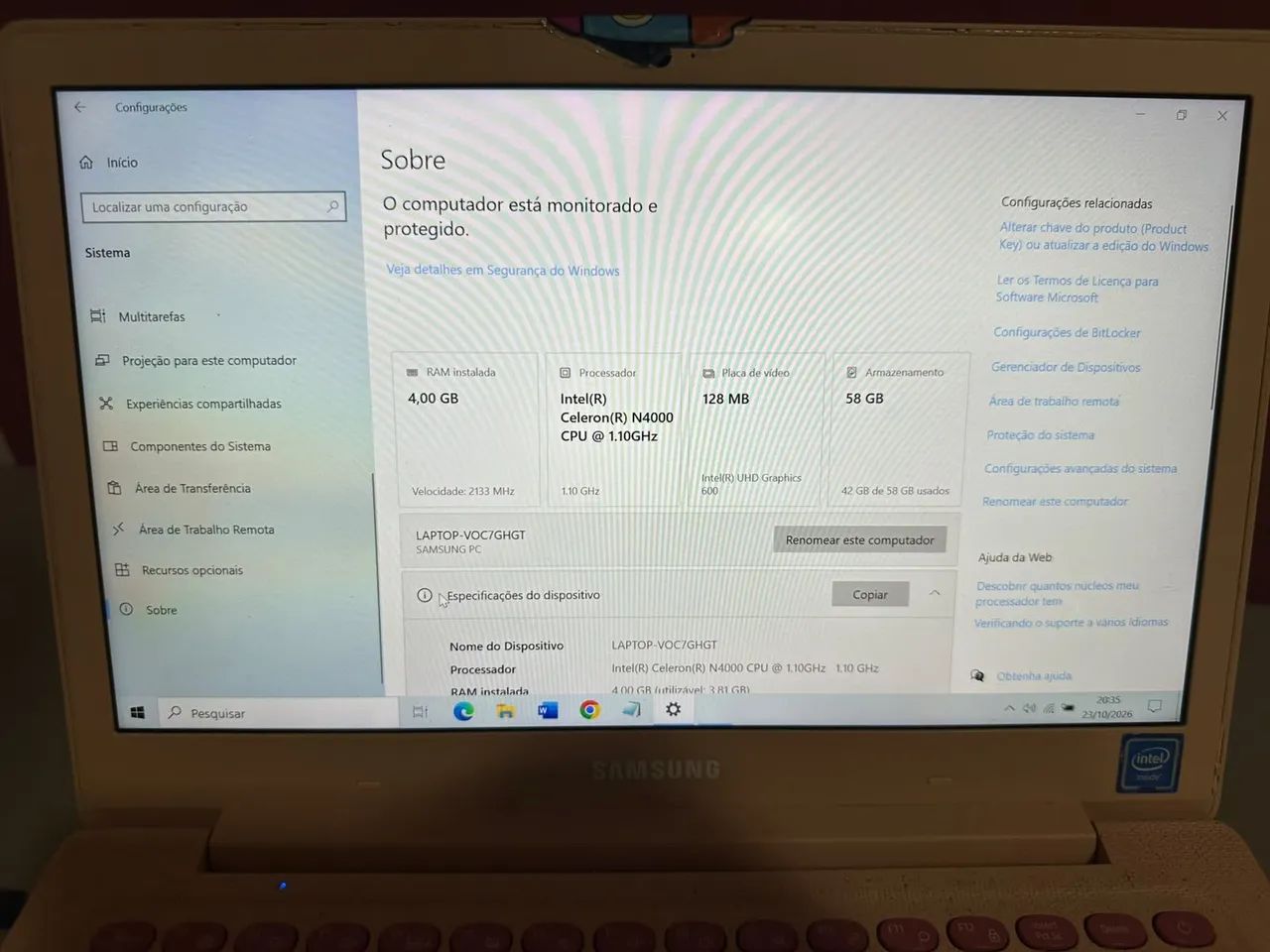 Vendo notebook Samsung  - Foto 4