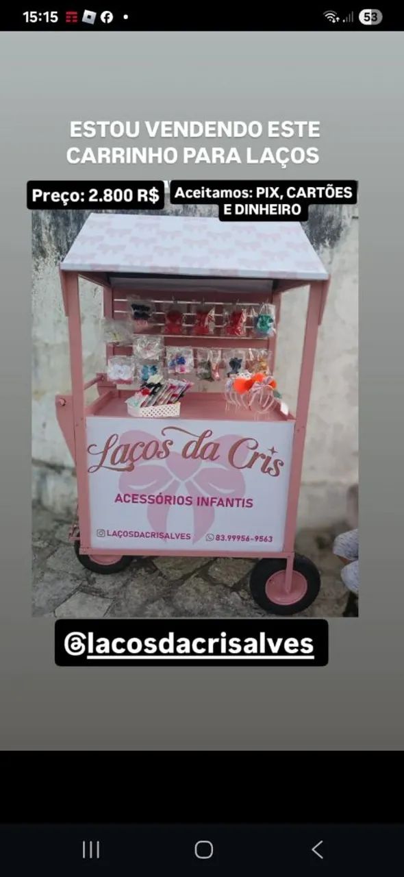 Vendo carrinho para laços  - Foto 2
