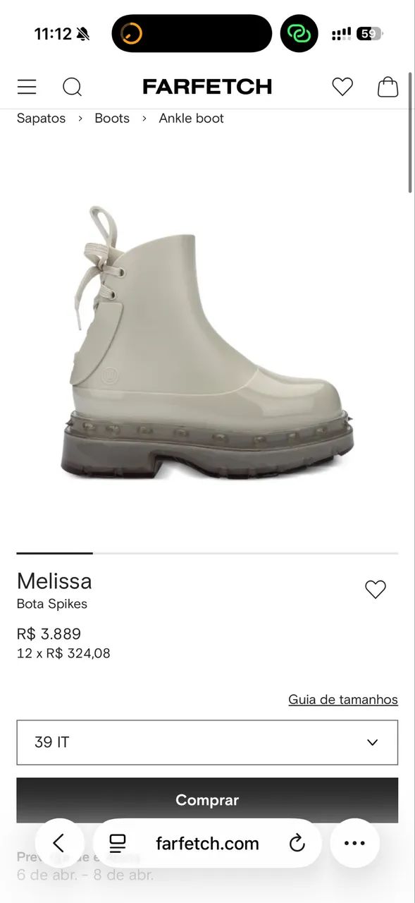 Bota melissa spikes + undercover - Foto 2