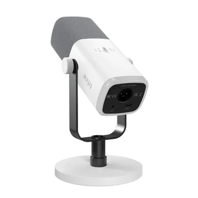 Microfone Fifine AM8 Branco | RGB | USB e XLR | Dinâmico -Entrega Grátis- - Foto 4