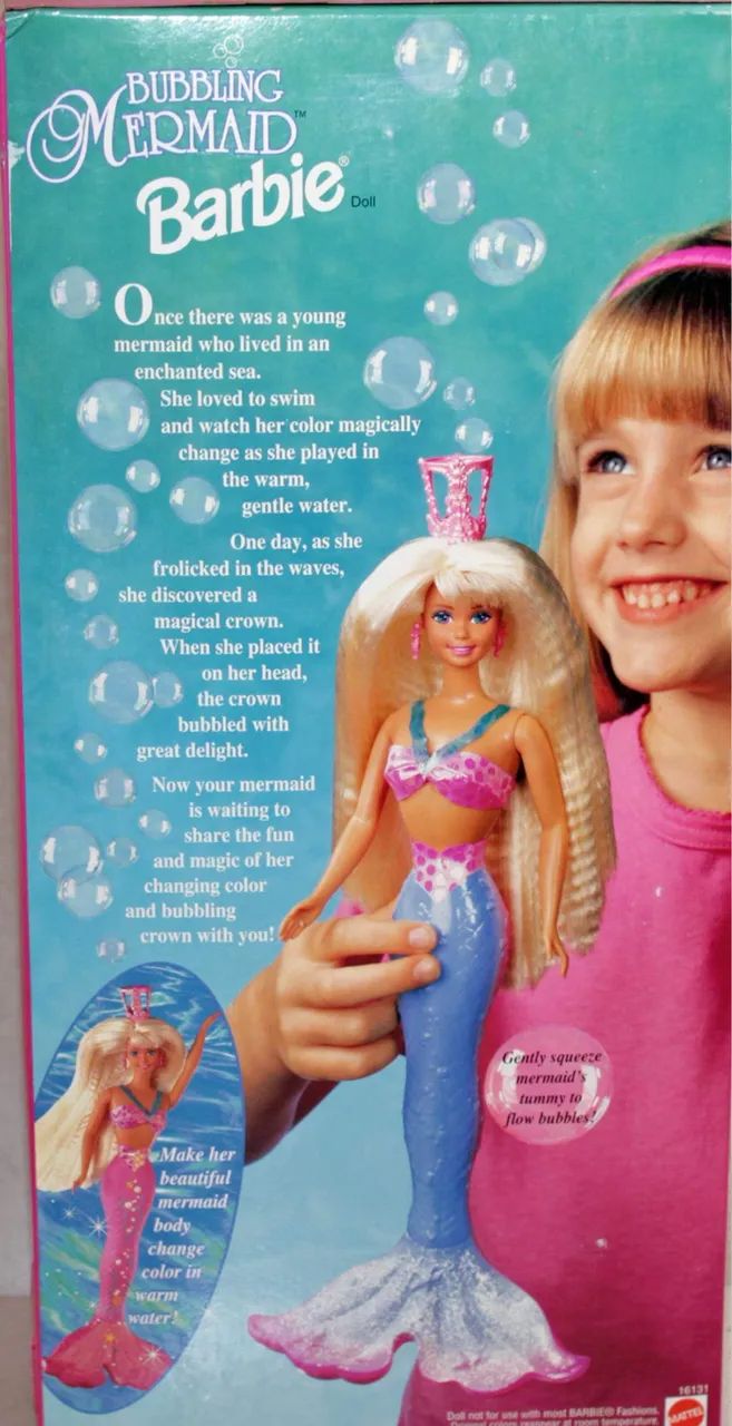 Acessórios Barbie Bubbling Mermaind 1996 - Foto 4