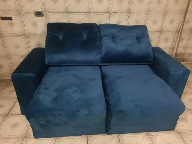 SOFA Retrátil 02 Lugares Reformado valor 700,00 - Foto 2