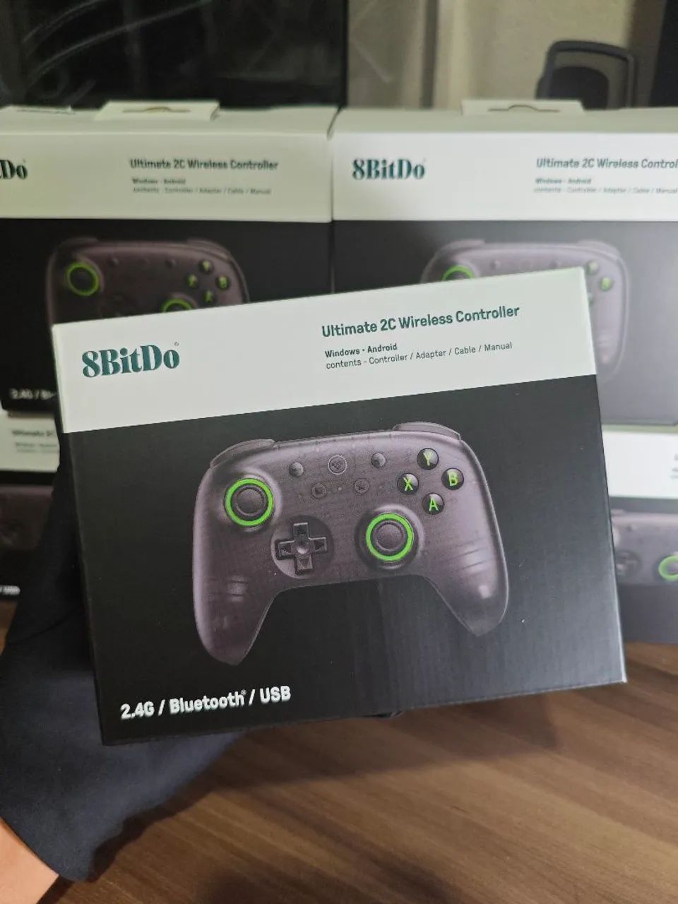 Controle 8bitdo Ultimate 2C Preto Hall Effect Windows e Android Original