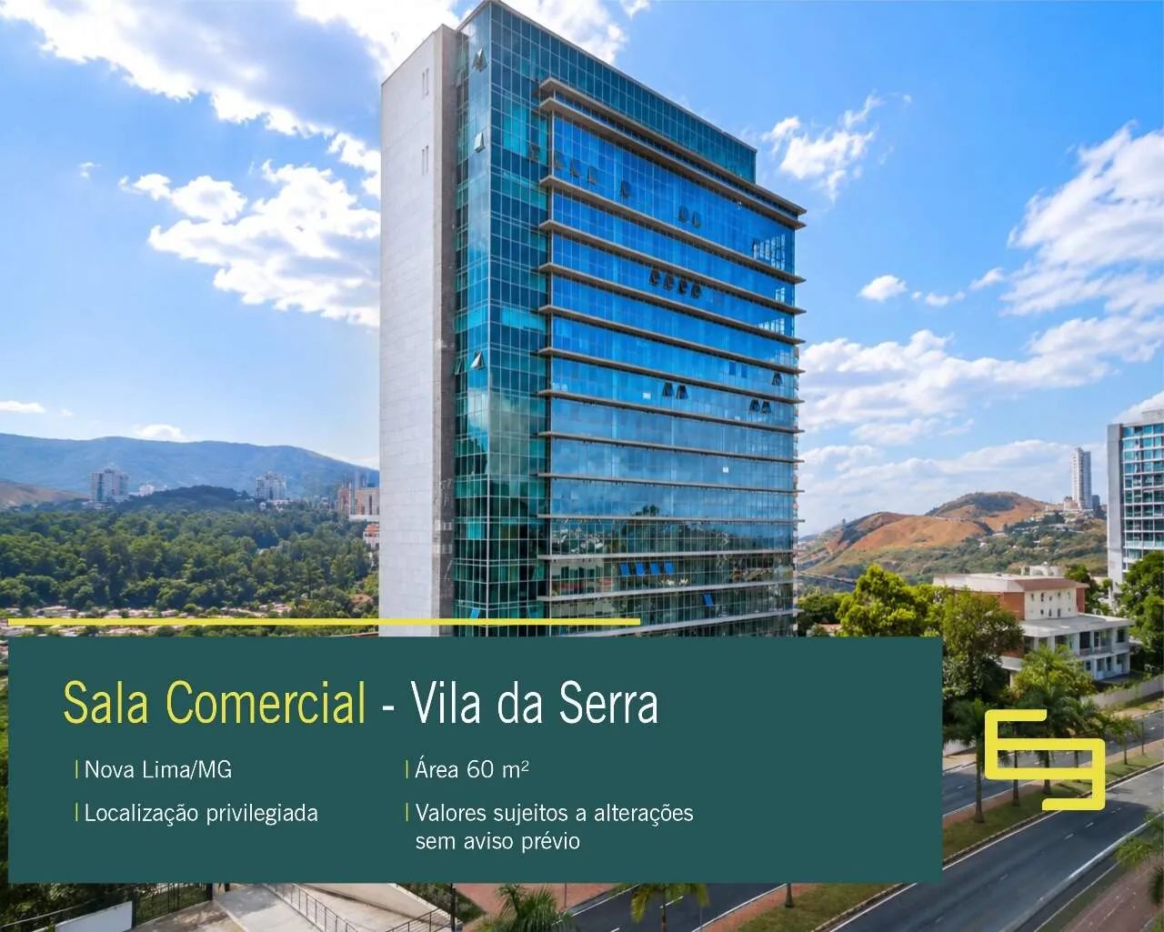 Sala comercial para alugar no Vila da Serra em Nova Lima