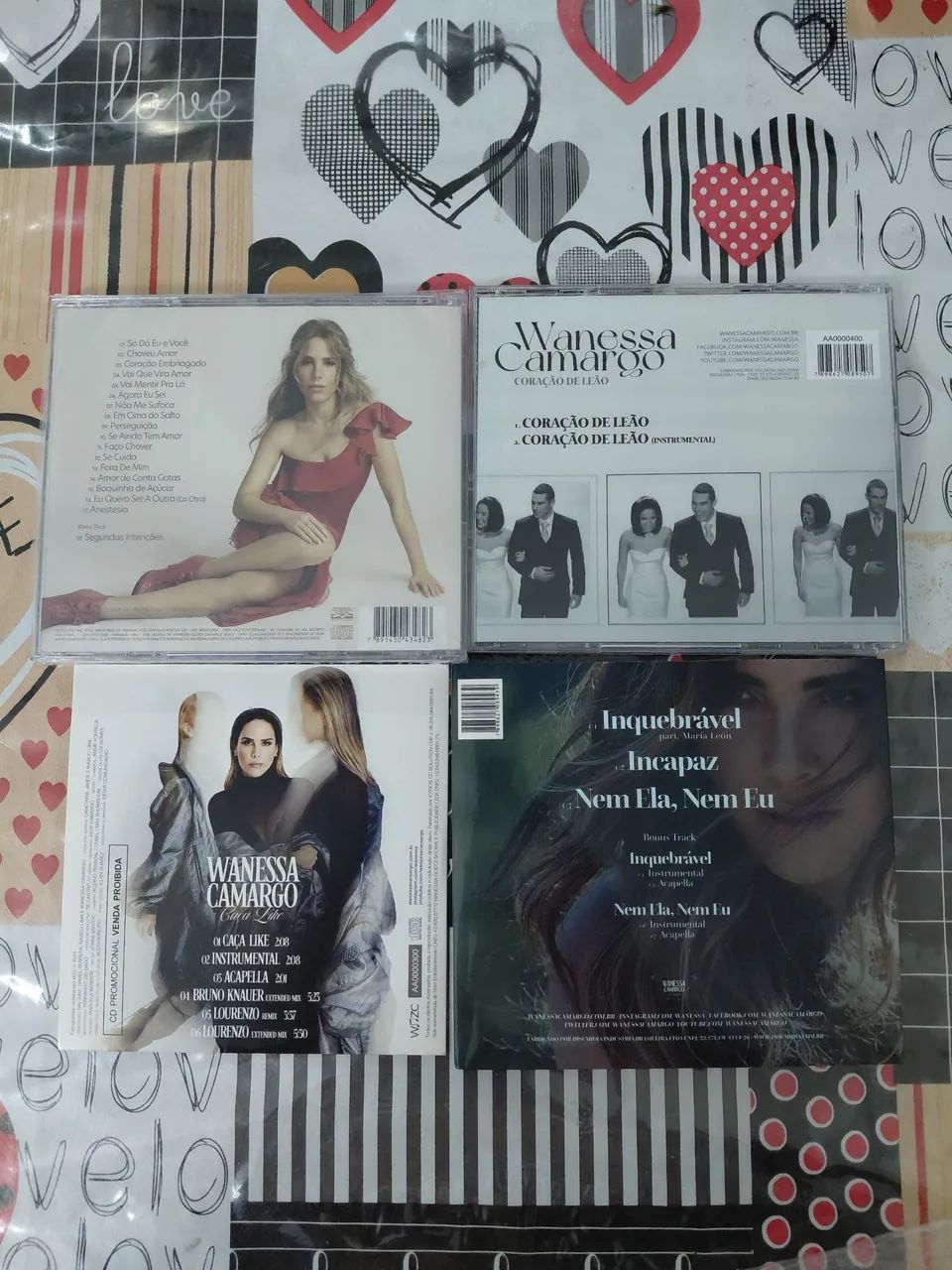Combo 02  Wanessa Camargo, 01 cd e 3 singles. - Foto 2
