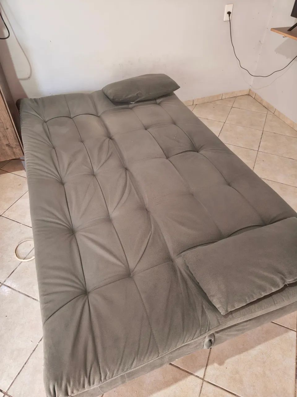Sofá Cama Cinza  - Foto 2