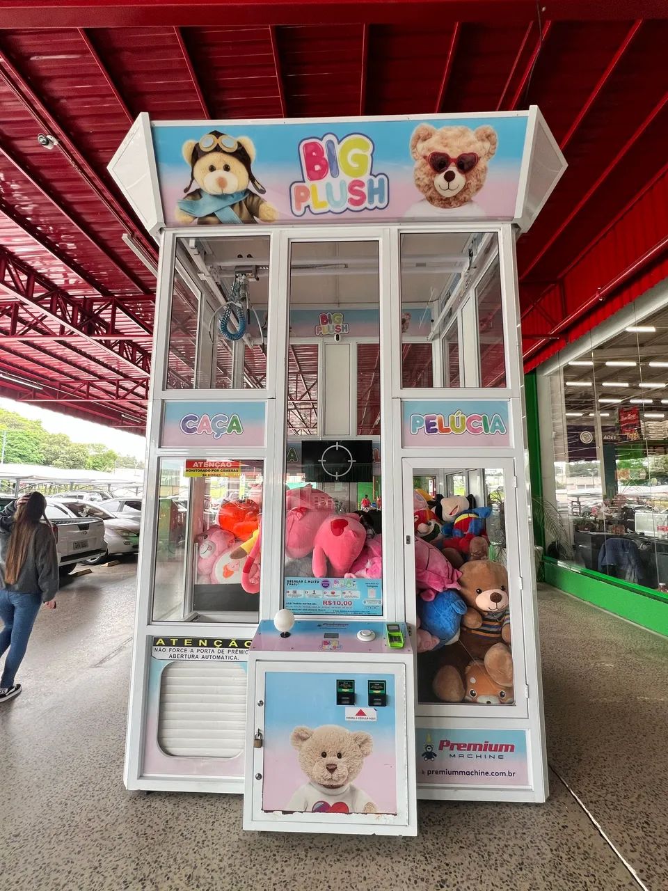 VENDO MÁQUINA DE PELÚCIA GIGANTE  - Foto 4