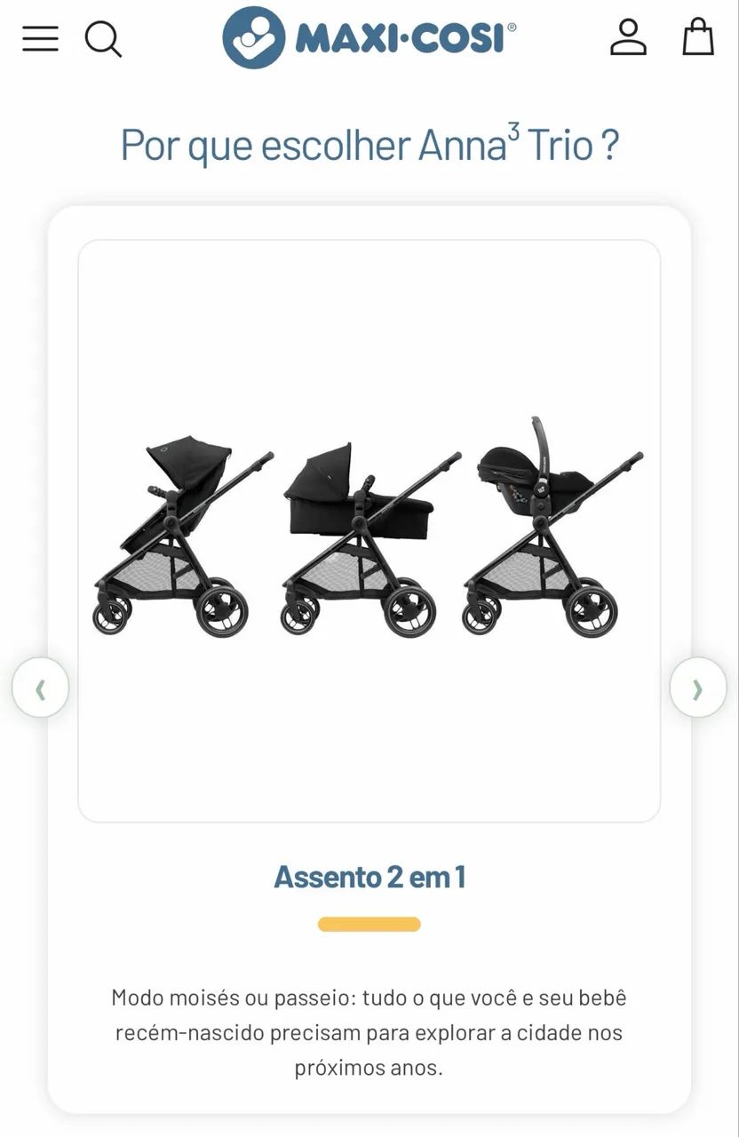 Carrinho Anna3 da Máxi Cozy - Foto 4