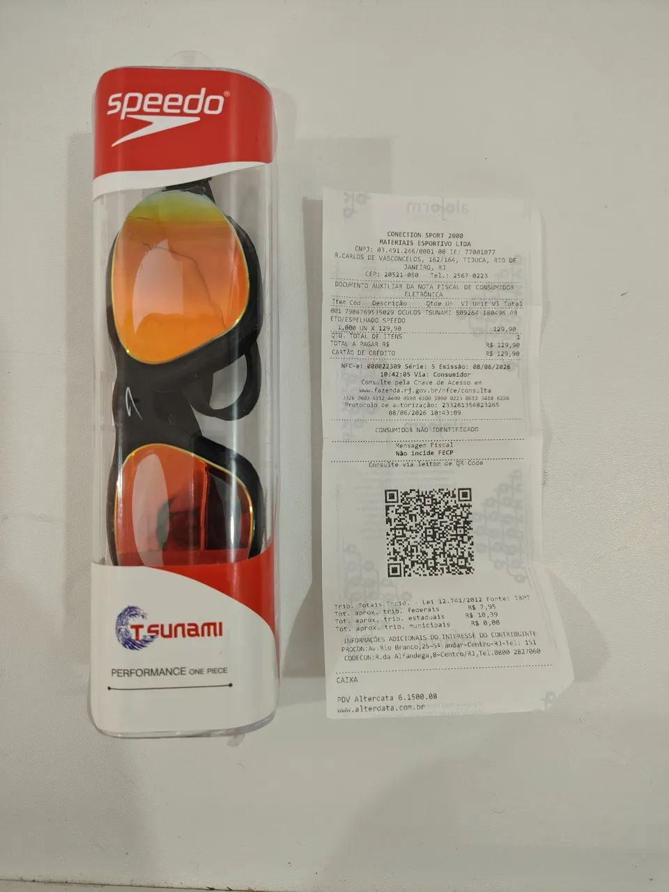 ÓCULOS DE NATAÇÃO SPEEDO TSUNAMI NOVO - Foto 2