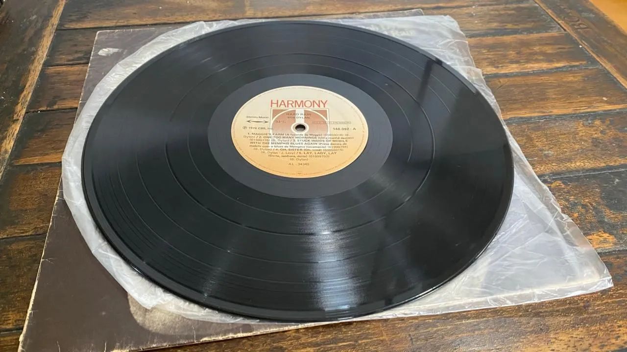 Lp Bob Dylan Hard Rain - Foto 2