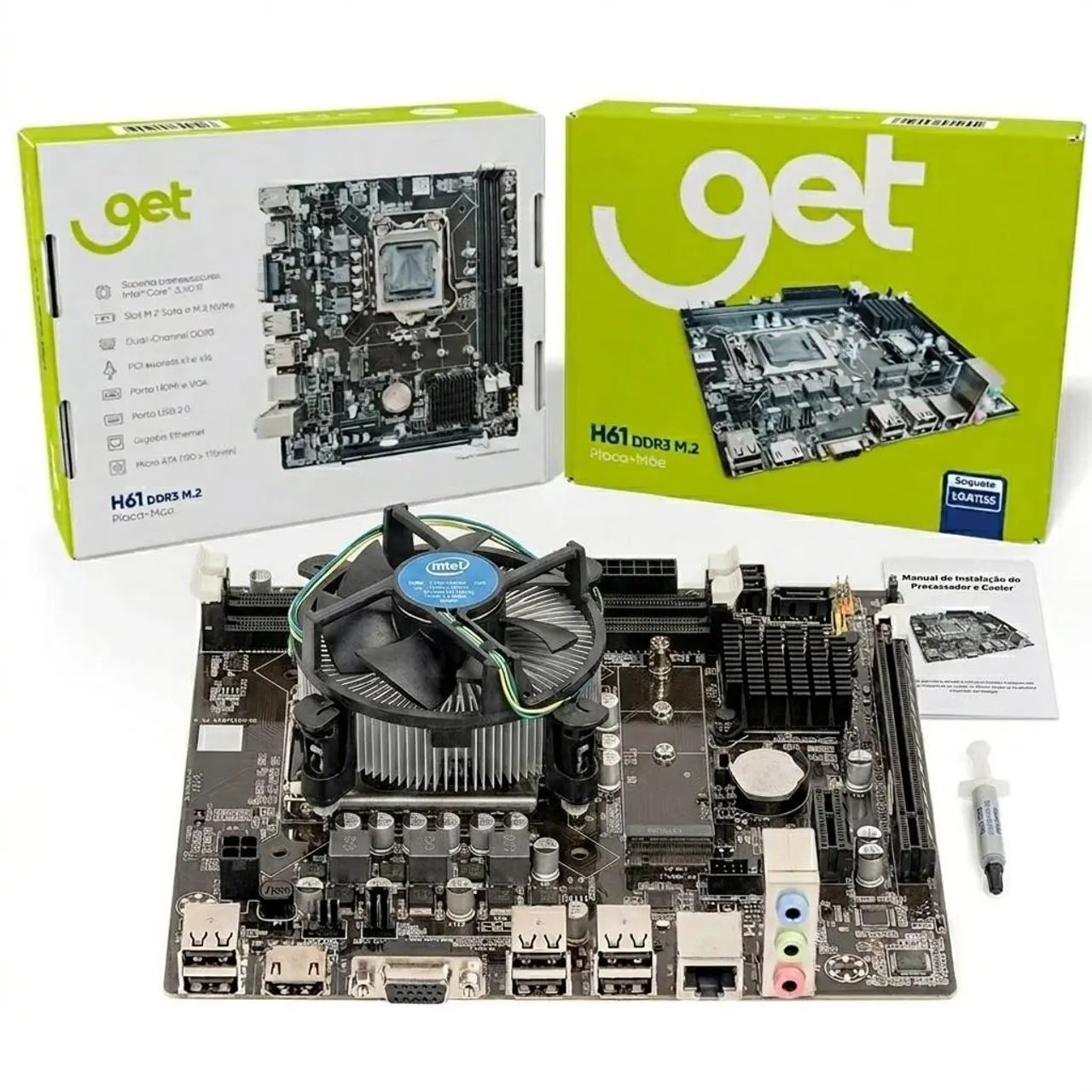 KIT INTEL LGA 1155 INTEL I3 2º COOLER PLACA 1155