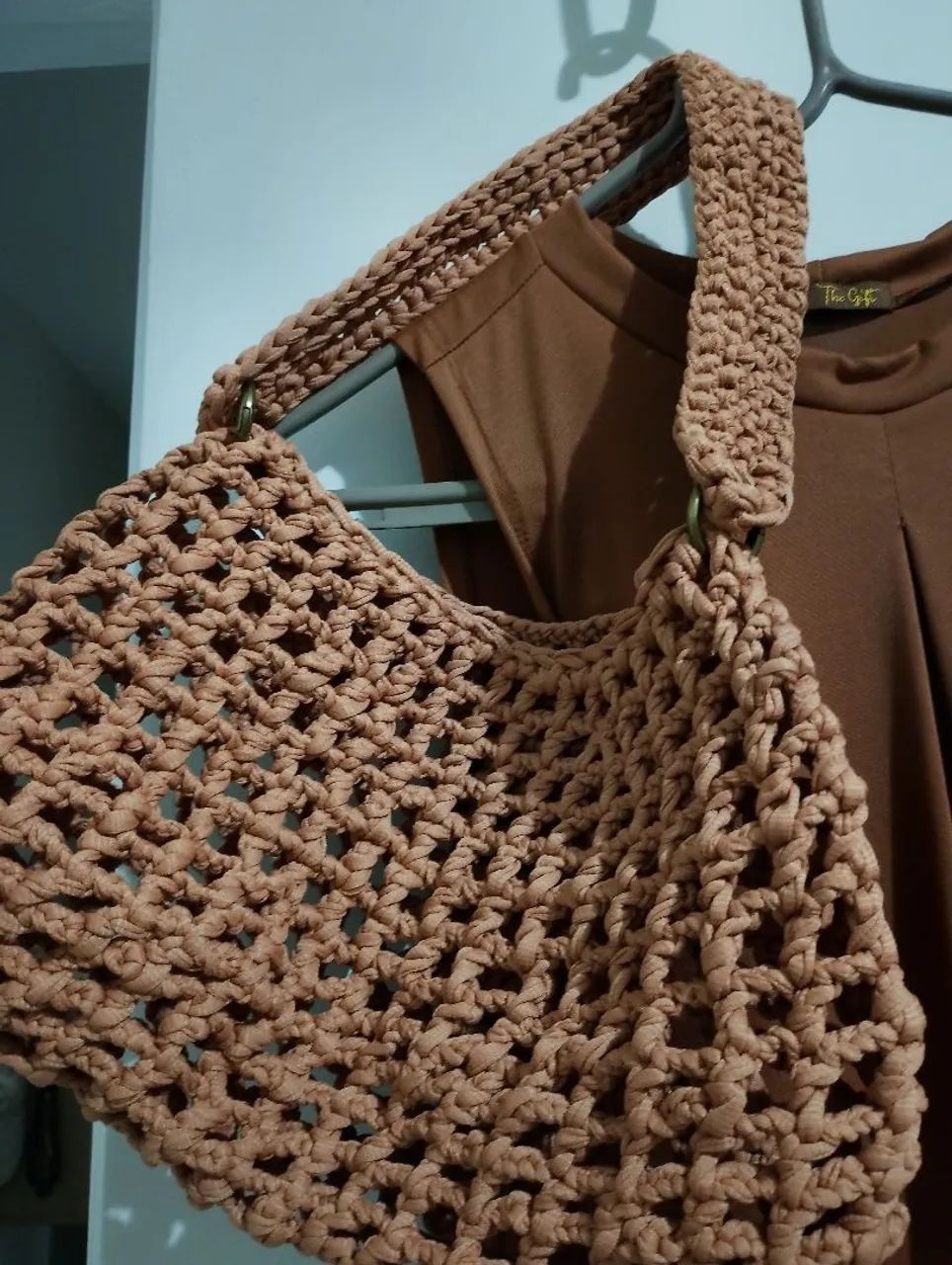 Bolsa de crochê alça larga todas as cores e modelos  - Foto 2