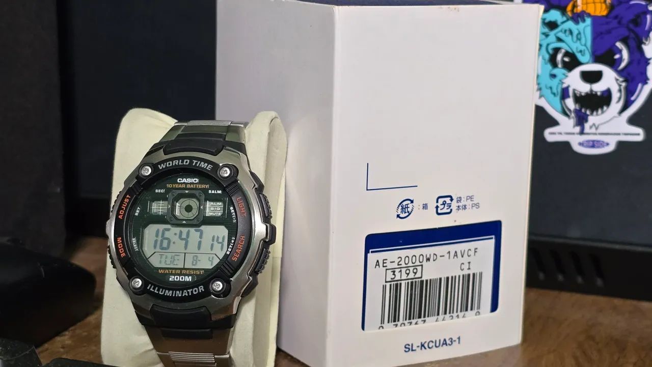 Relógio Casio AE2000WD-1AV - Foto 2